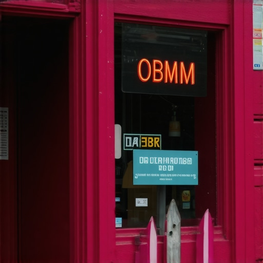 Vibrant storefront of a local business in an urban setting