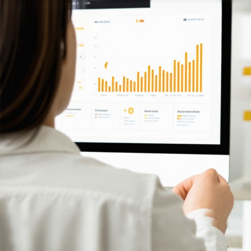 Local SEO expert reviewing Google Business Profile analytics on laptop