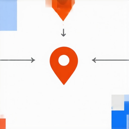 Diagram illustrating key local SEO tactics for Google Maps ranking enhancement.