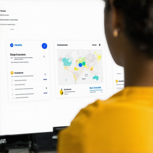 Person editing Google Business Profile on computer for better local search rankings