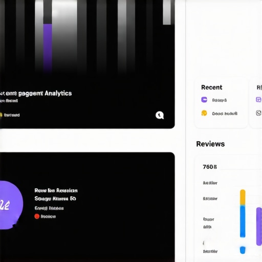 GMB dashboard displaying recent reviews and analytics