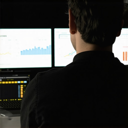 A person working with multiple screens displaying local SEO data and maps