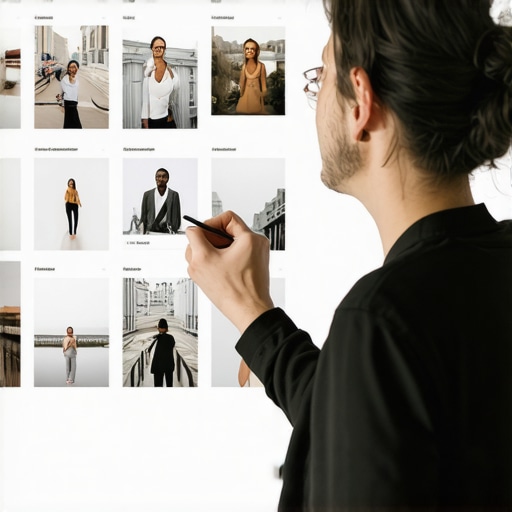 A small business owner adding local landmark images to a geo-targeted webpage.