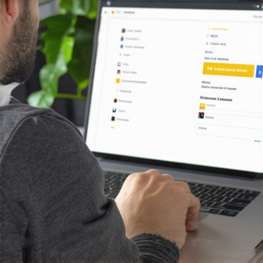 Business owner auditing and fixing NAP inconsistencies on a laptop.