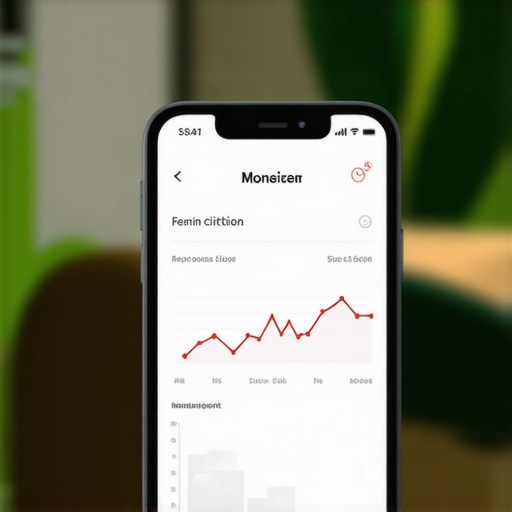 A smartphone screen showing local citation and mention monitoring tools with analytics and alerts