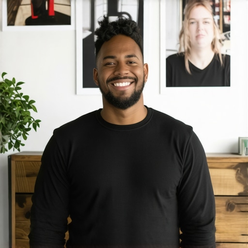 Business owner adding local photos and keywords to Google Profile