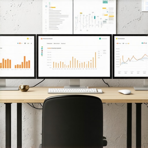 Dashboard displaying local SEO metrics and ranking data.