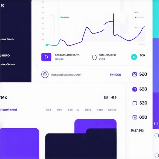 A modern SEO analytics dashboard with real-time data on local rankings